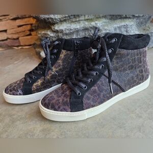 Vintage ALDO Sparkly Leopard Print High Tops – 7.5
